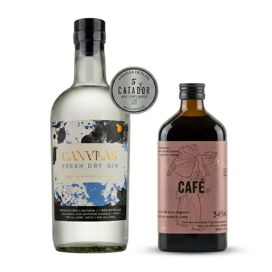 Pack Gin Canallas 41° + Licor de Café: Kit Espresso Martini